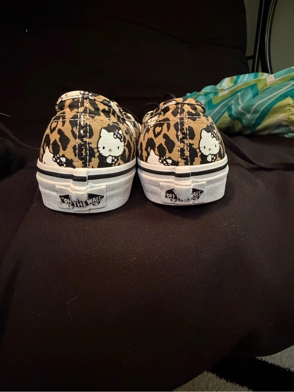 Vans Kids Leopard Hello Kitty Lace-Up Sneakers - Brown/Black/White